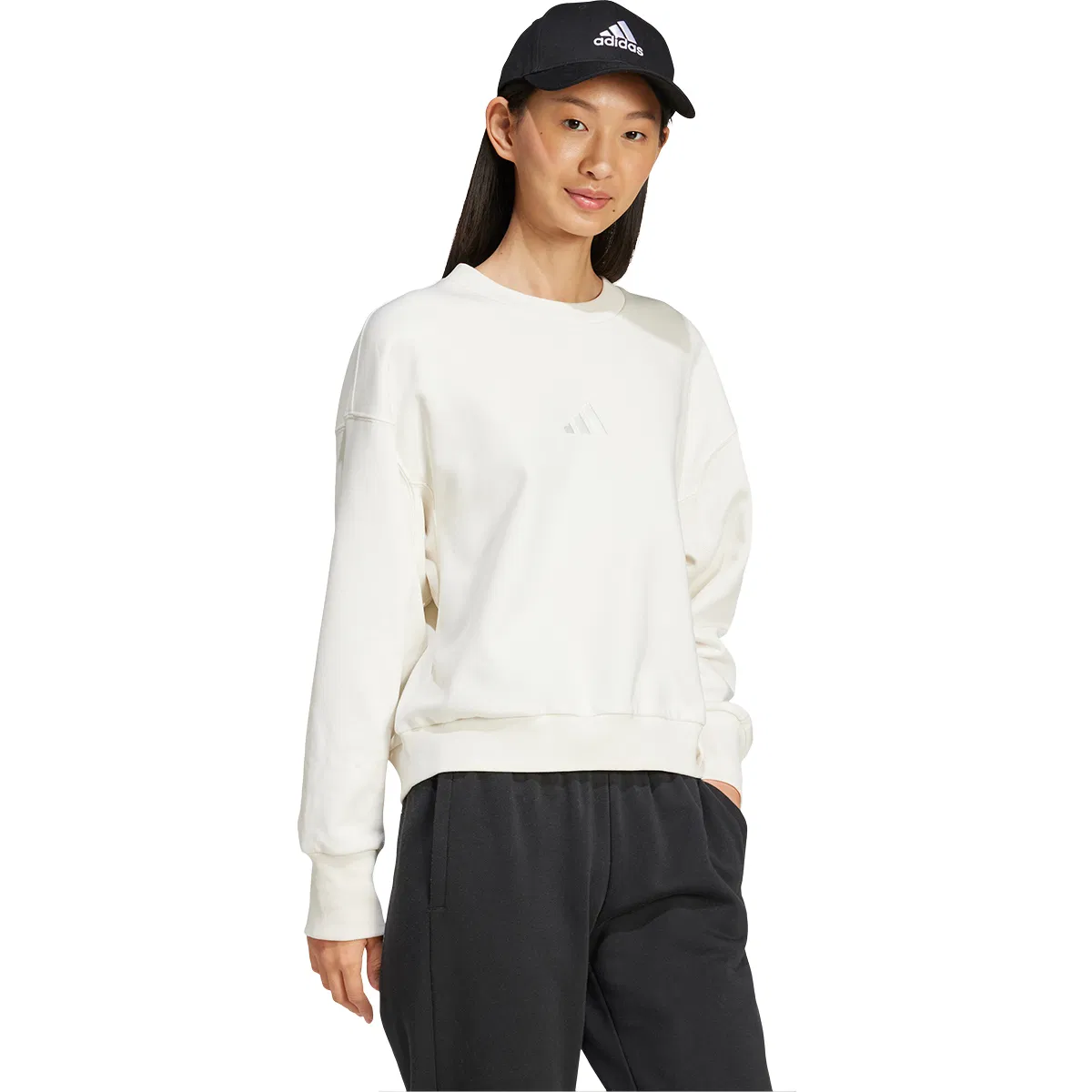 adidas All SZN FT Sweatshirt Dame White