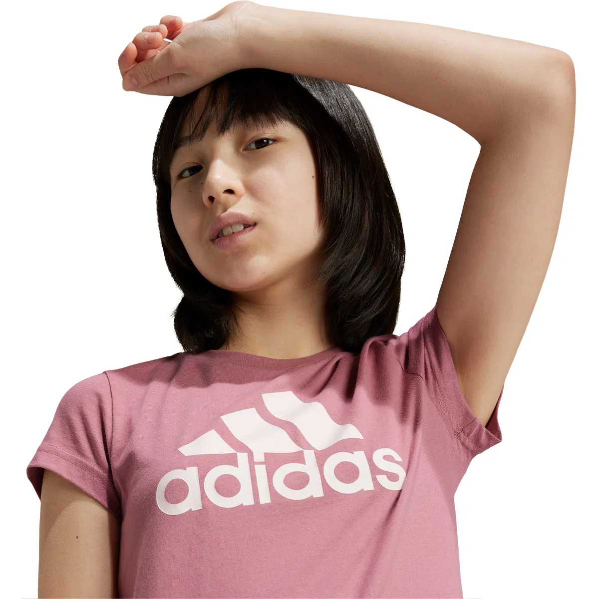 adidas Essentials Big Logo G T-skjorte Barn PRECRI/CHAMET/WHITE