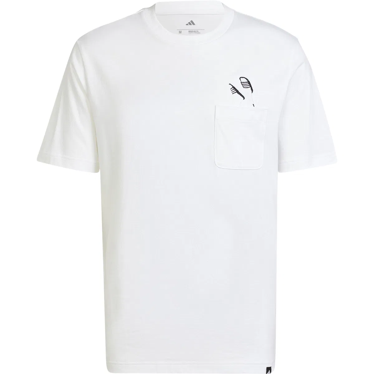 adidas Lounge Slide T-skjorte Herre WHITE/PNKFUS/BLILIL/M