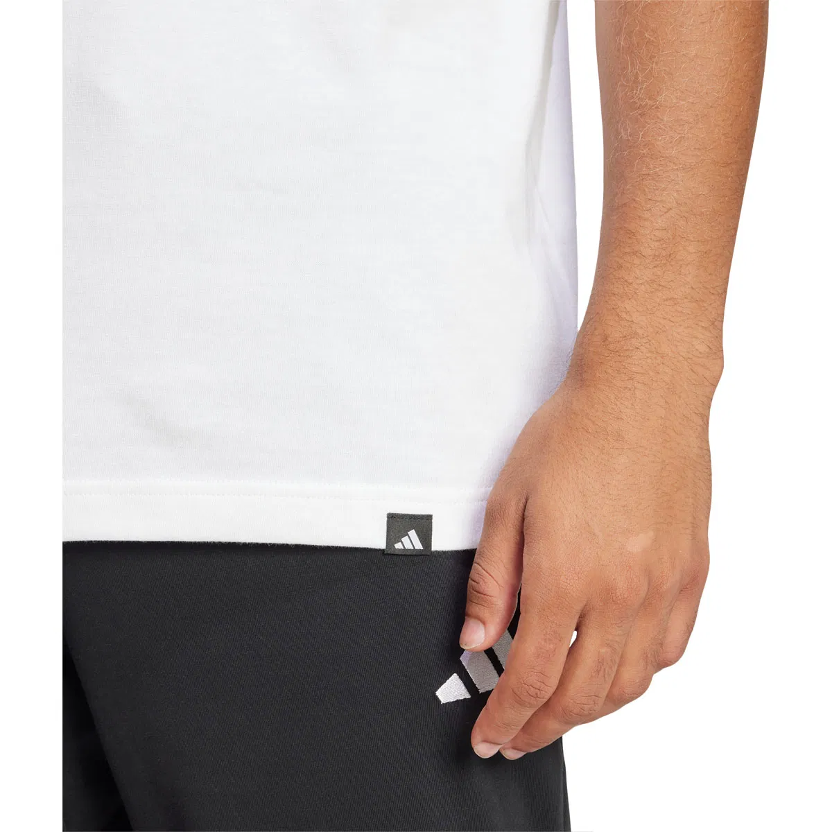 adidas Lounge Slide T-skjorte Herre WHITE/PNKFUS/BLILIL/M