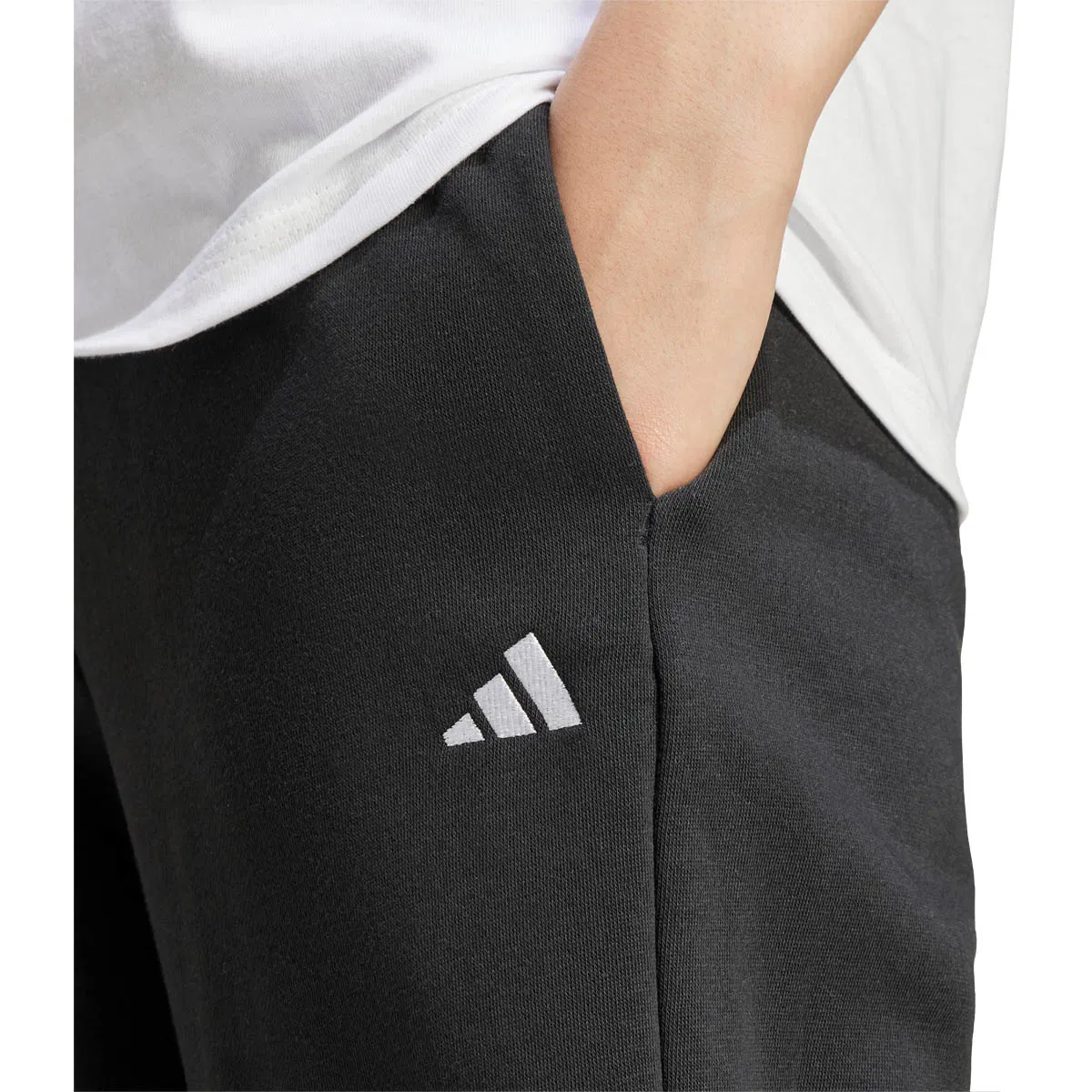 adidas Small Logo Feel Cosy Joggingbukser Dame BLACK/WHITE/BLACK