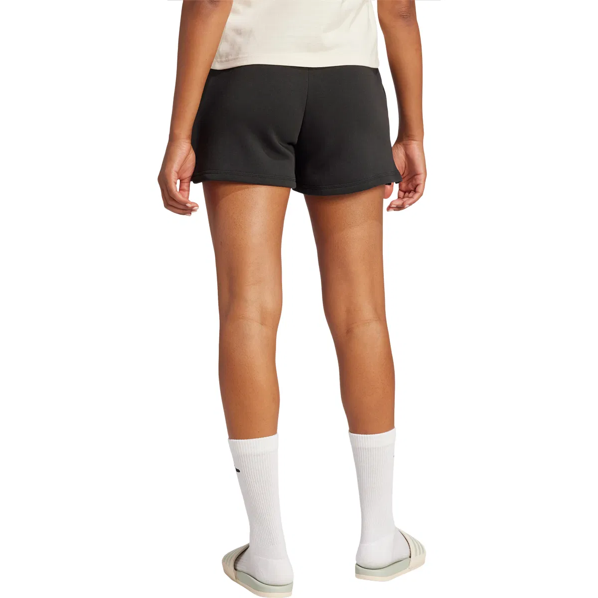 adidas Small Logo Feel Cosy Shorts Dame BLACK/WHITE/BLACK