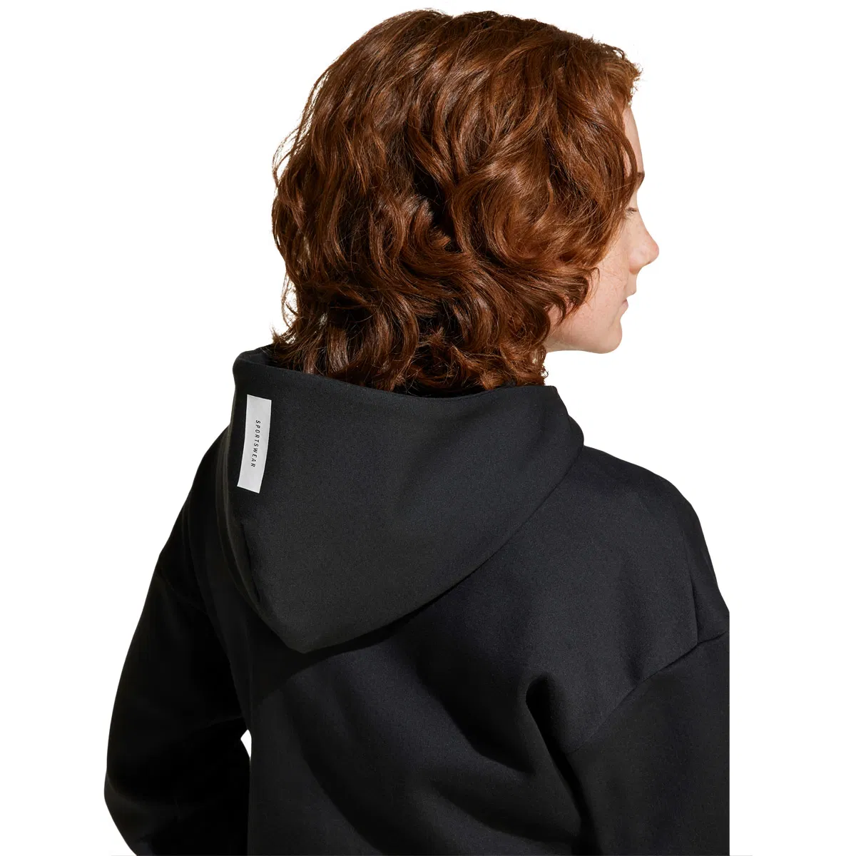 adidas Z.N.E. Full Zip Hettegenser Barn BLACK/WHITE/BLACK