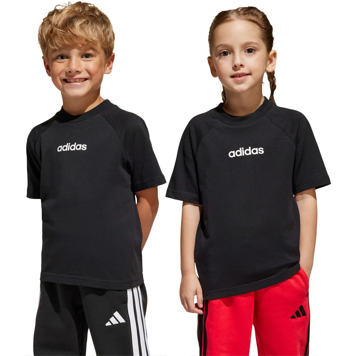 adidas Essentials T-shirt Børn BLACK/WHITE/BLACK