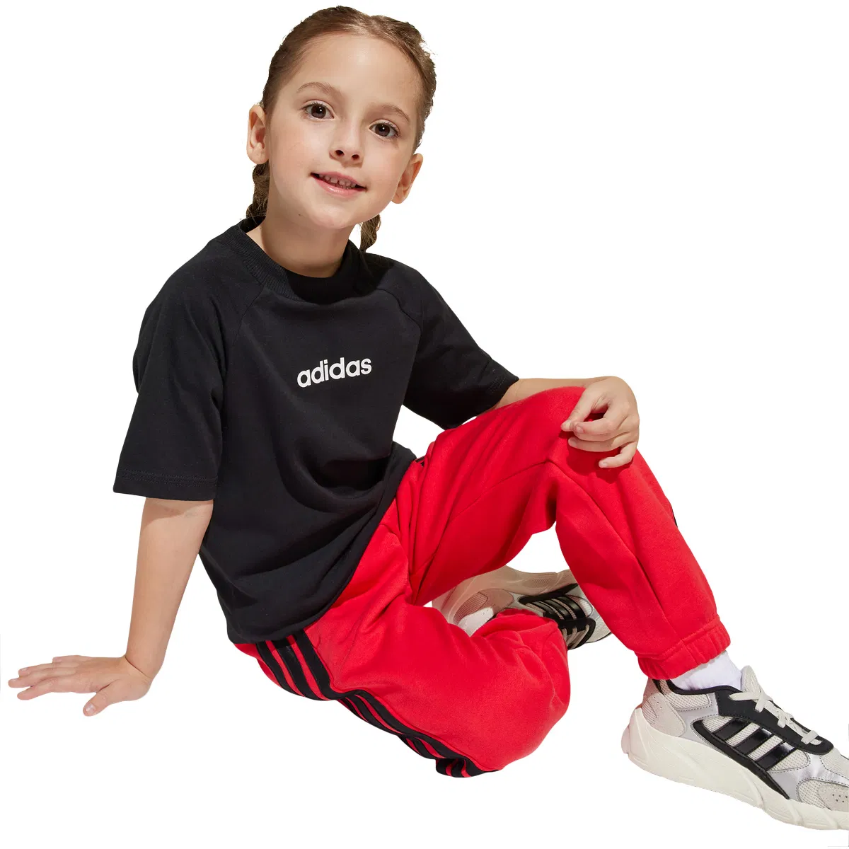 adidas Essentials T-shirt Børn BLACK/WHITE/BLACK