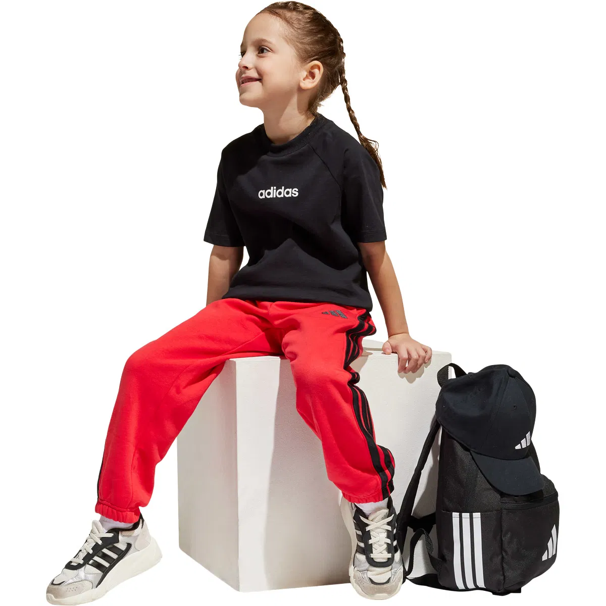 adidas Essentials T-shirt Børn BLACK/WHITE/BLACK