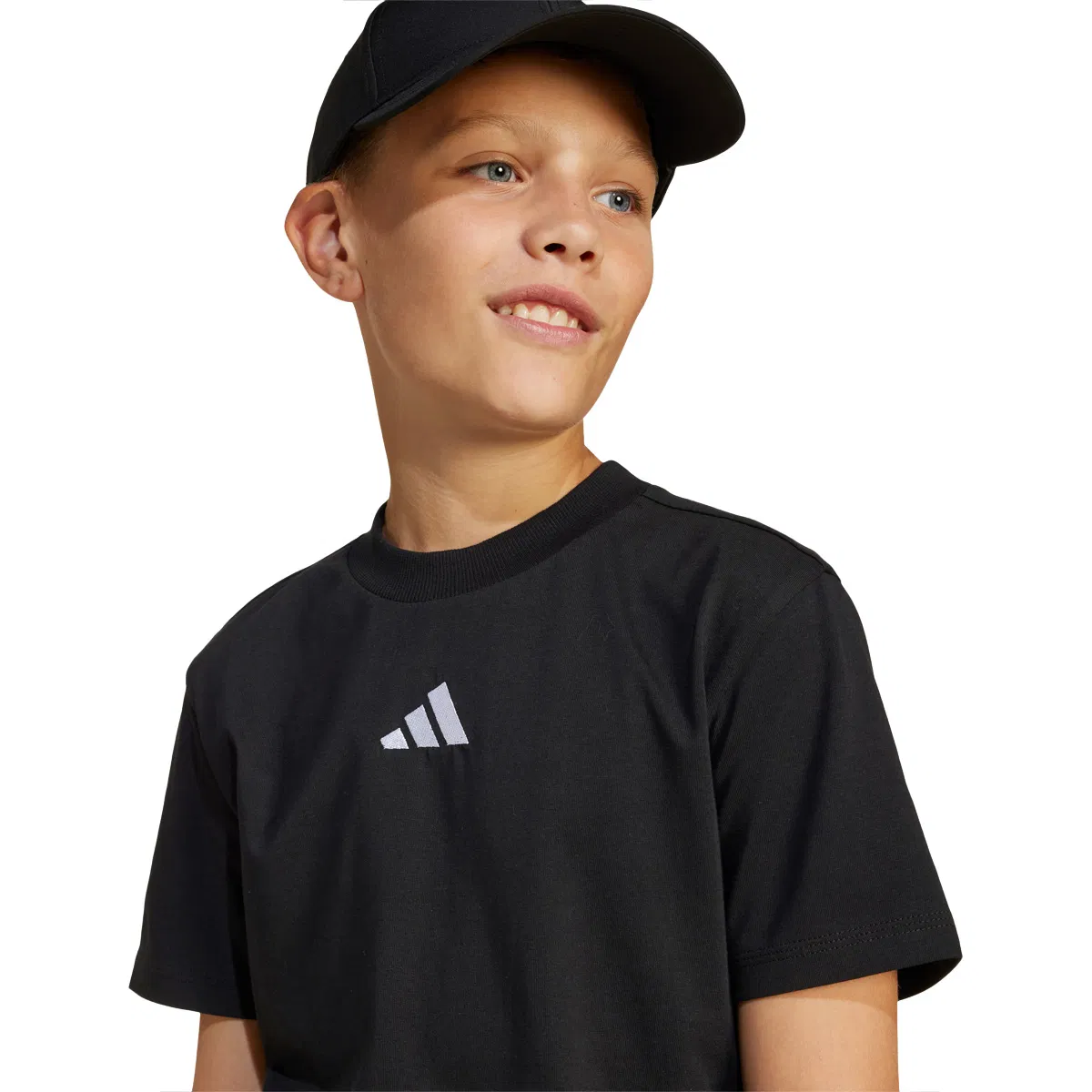 adidas Small Logo 2 T-skjorte Barn BLACK/WHITE/BLACK