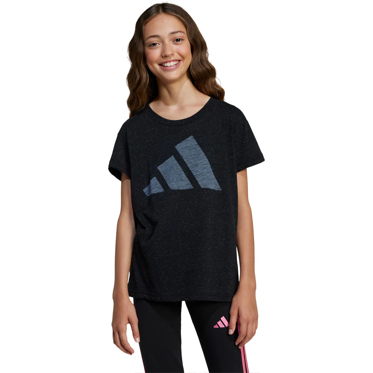 adidas Big Logo Winners T-skjorte Barn BLACK/WHITE/BLACK
