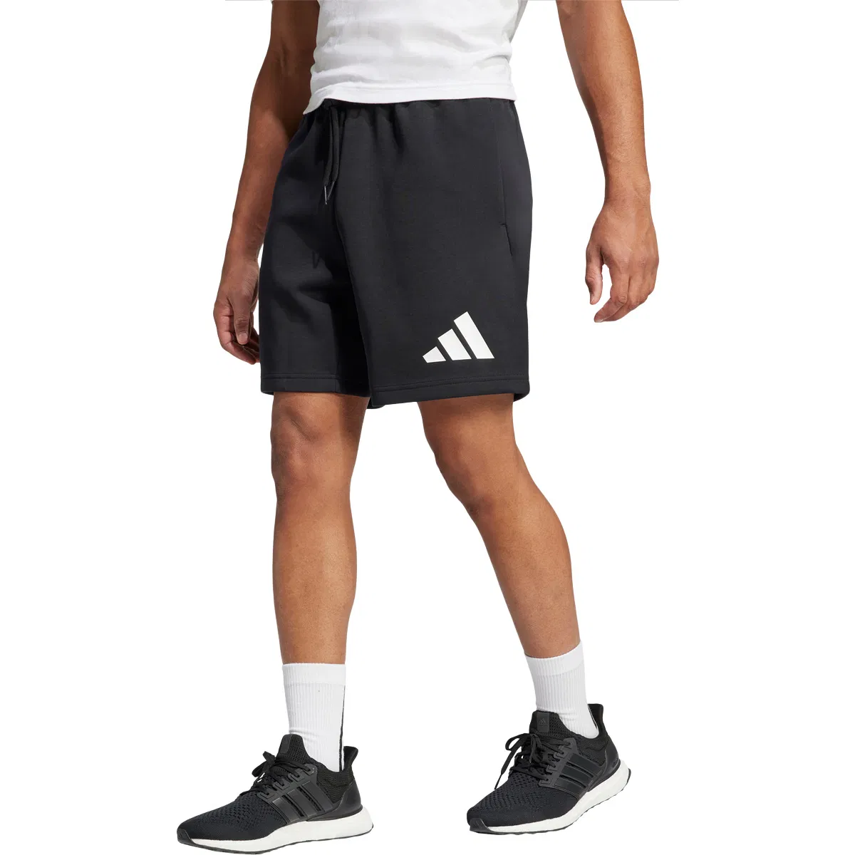 adidas Future Icons 3 Bar Shorts Herre BLACK/WHITE/BLACK