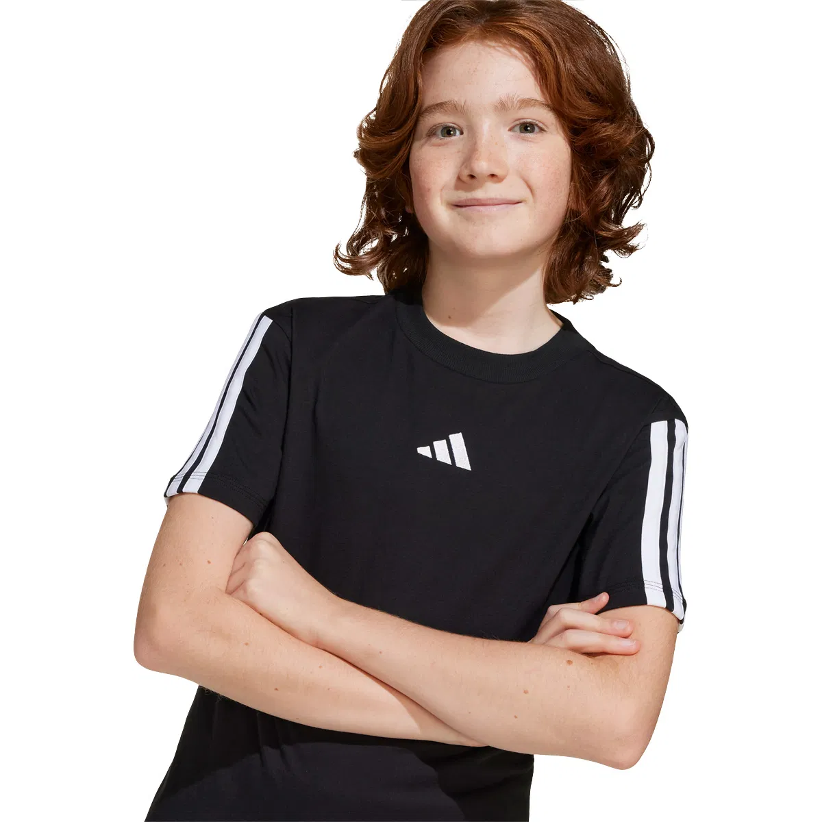 adidas 3-Stripes T-skjorte Barn BLACK/WHITE