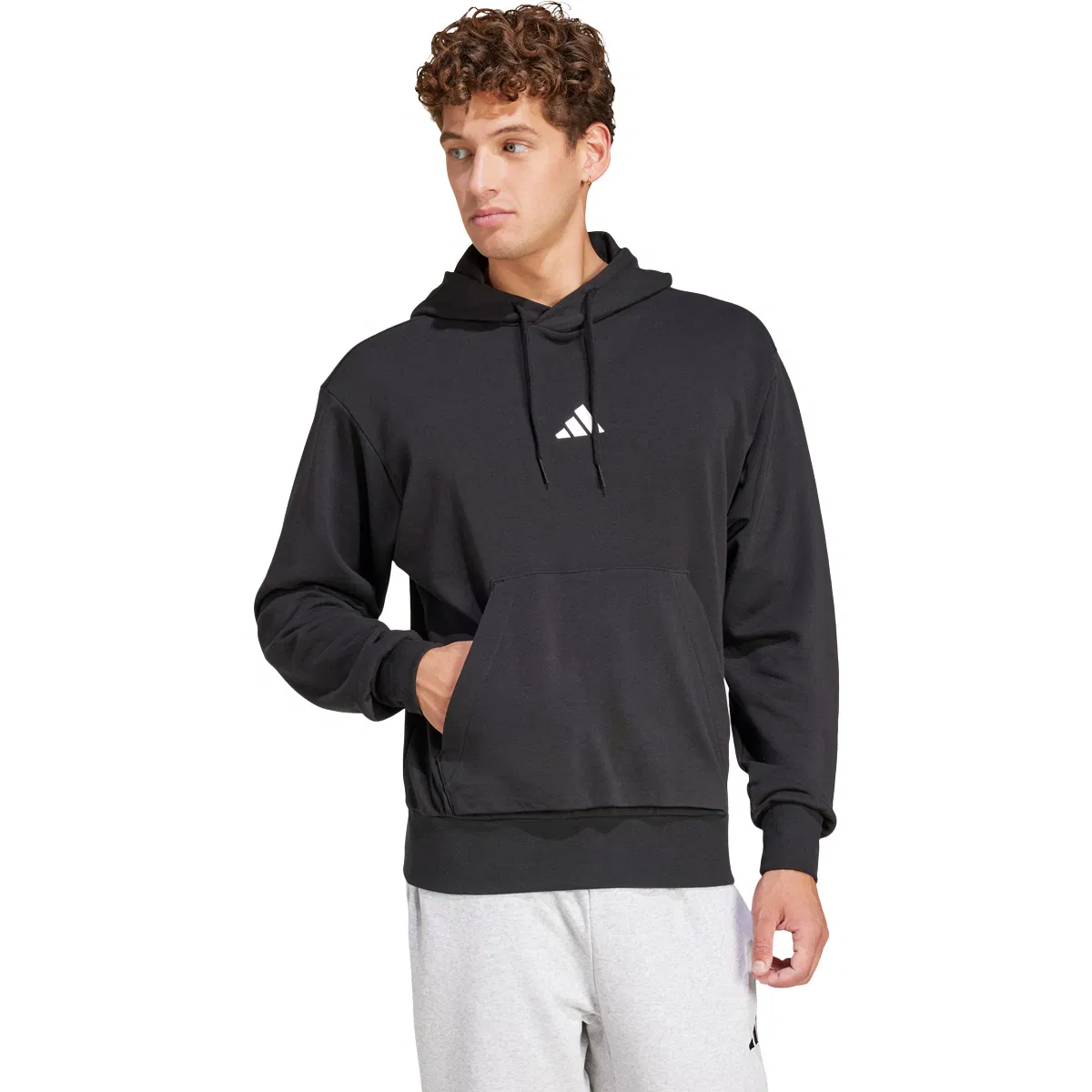 adidas Feelcozy Hættetrøje Herre BLACK/WHITE