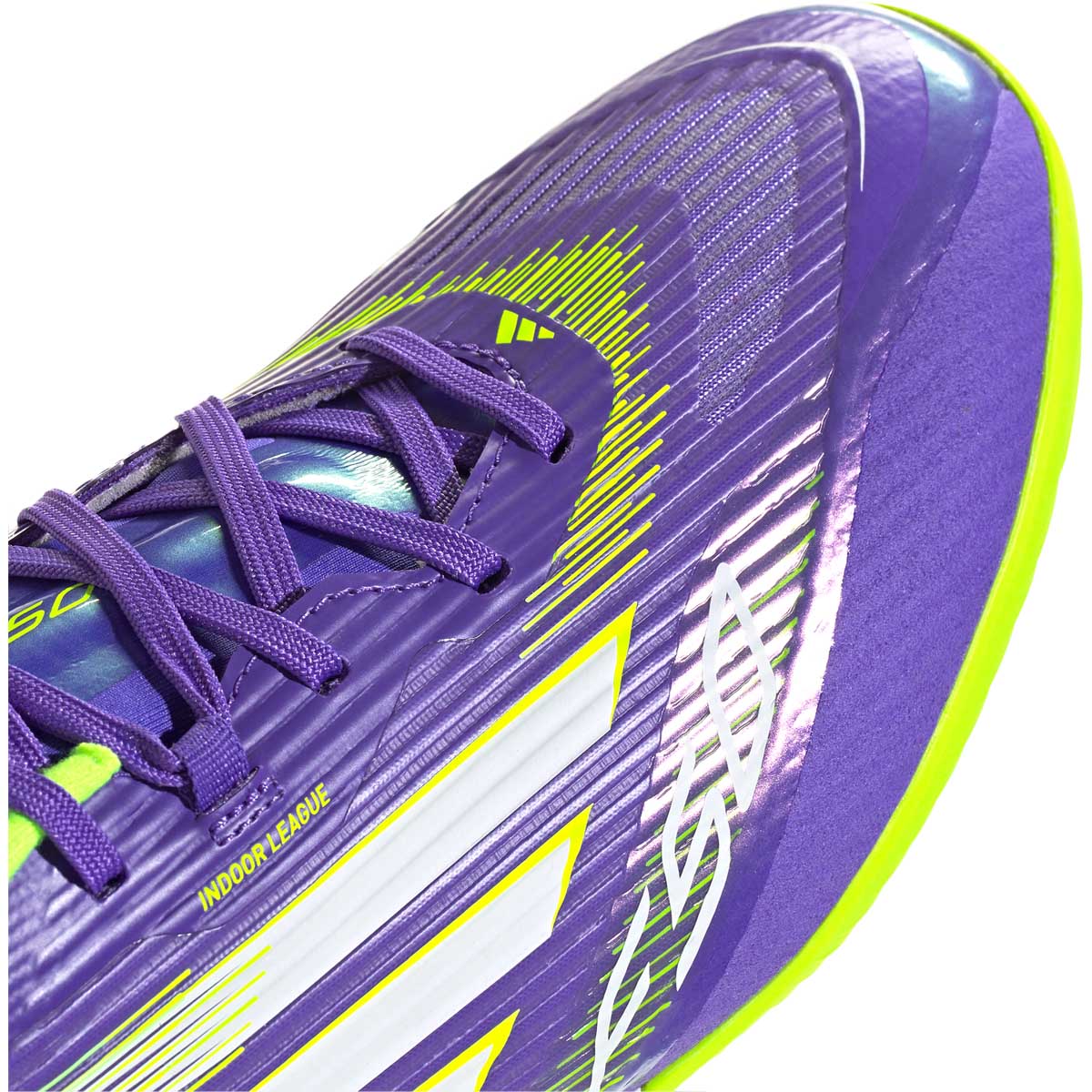 adidas F50 League IN Fodboldsko Purple/Lime