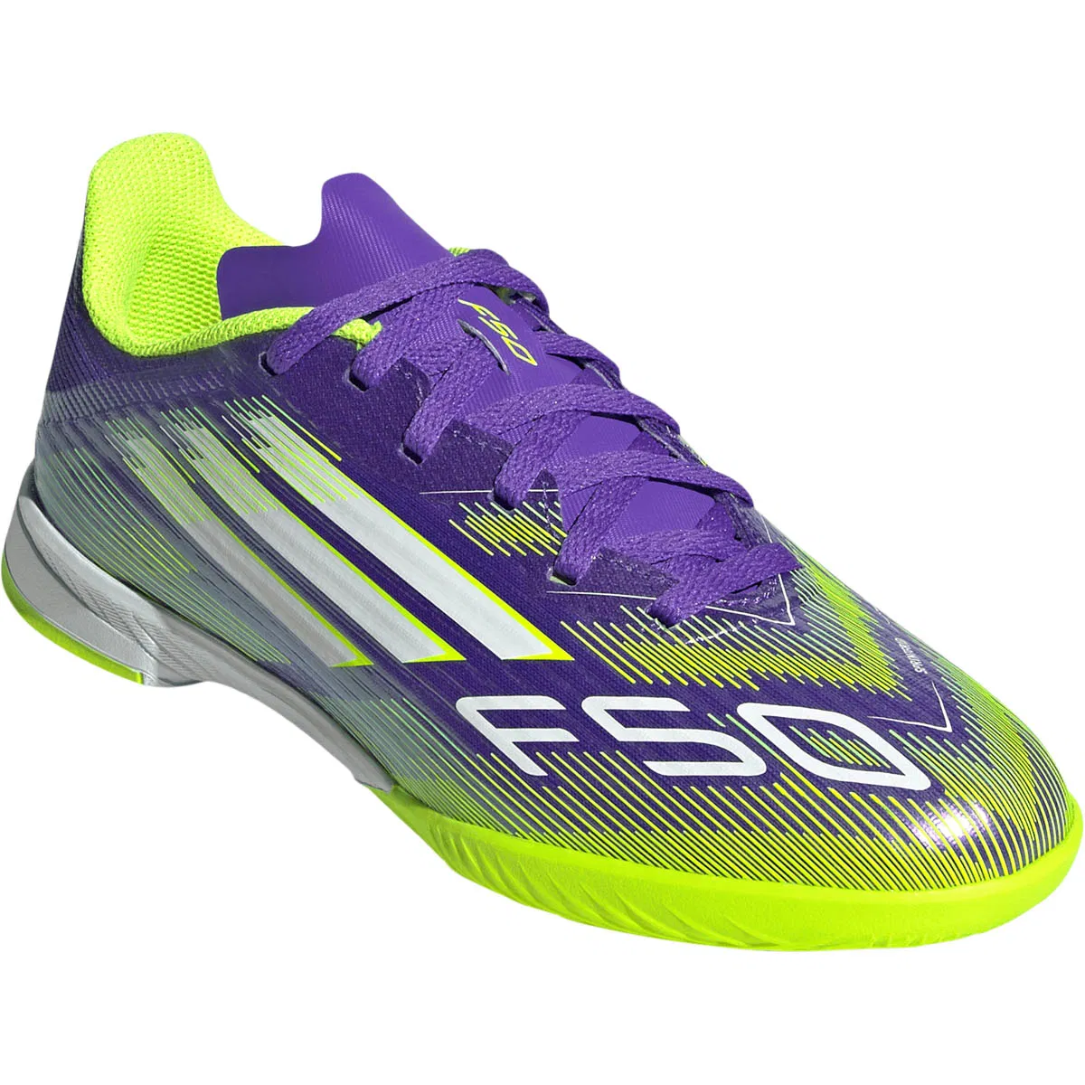 adidas F50 League IN Fodboldsko Børn Purple/Lime