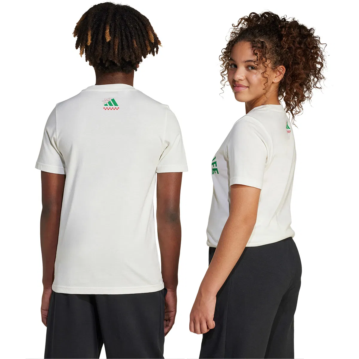 adidas L Pizza T-skjorte Barn OWHITE