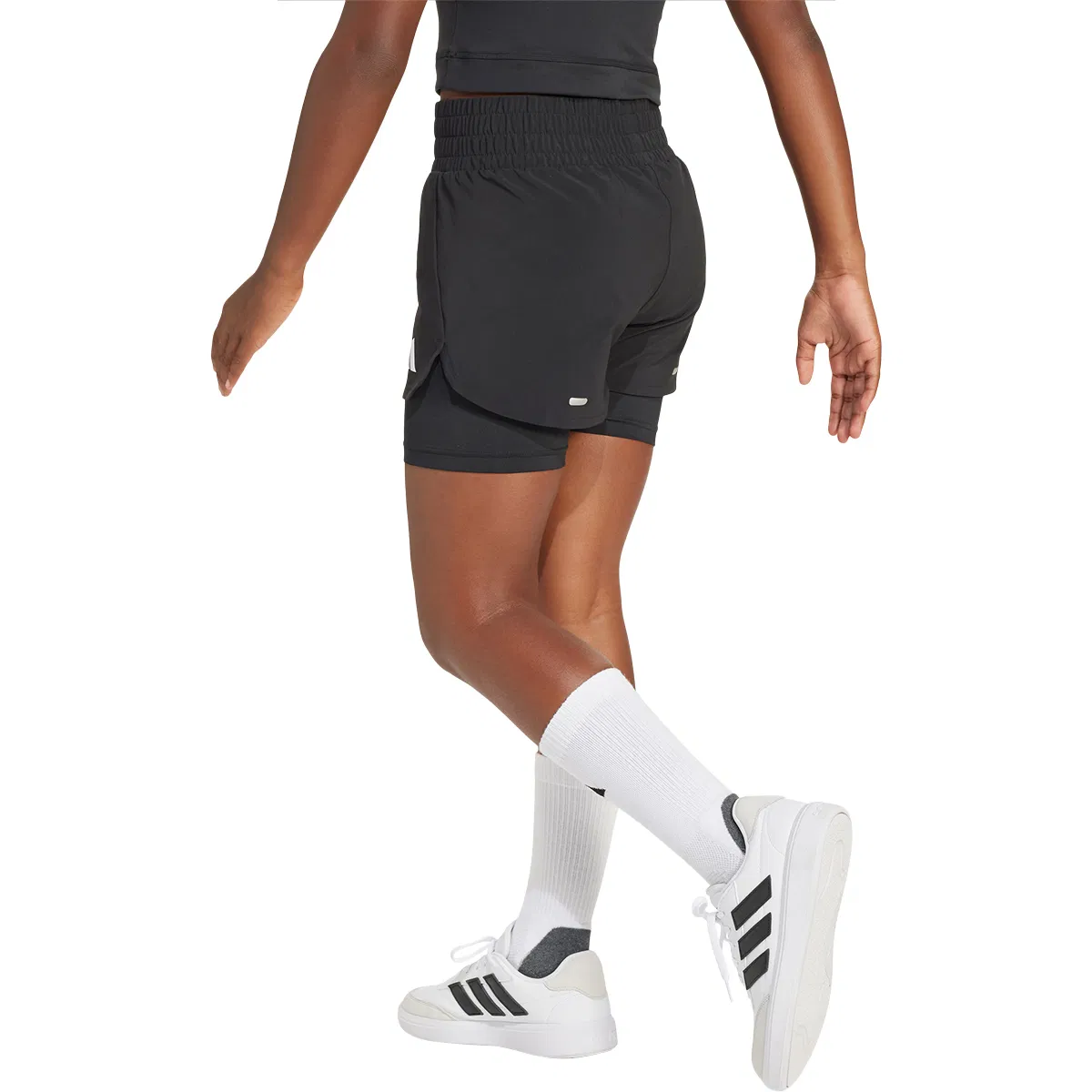 adidas Pacer 2in1 Løpeshorts Barn BLACK/WHITE