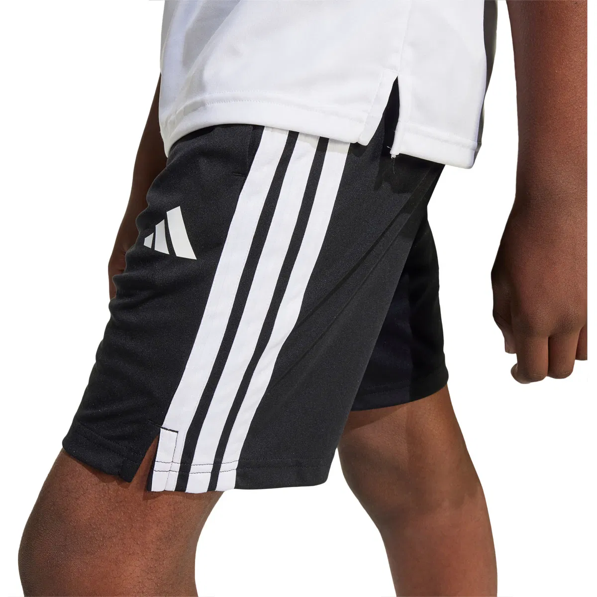 adidas Train Essentials 3-Stripes Treningsshorts Barn BLACK/WHITE