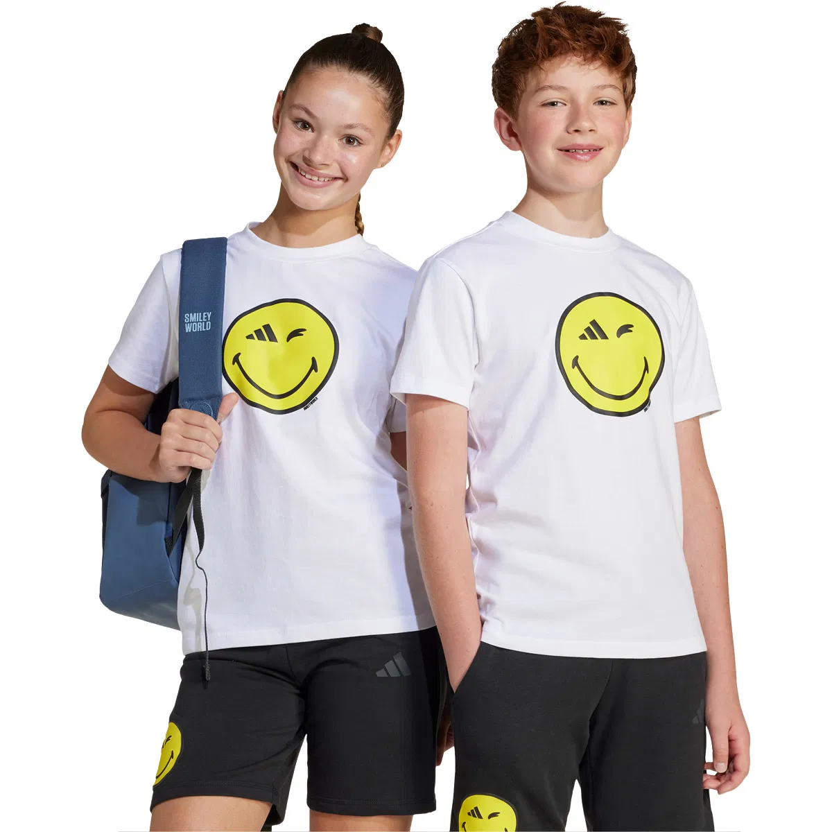 adidas X Smileyworld Graphics T-shirt Børn WHITE/CARBON/BYELLO/B