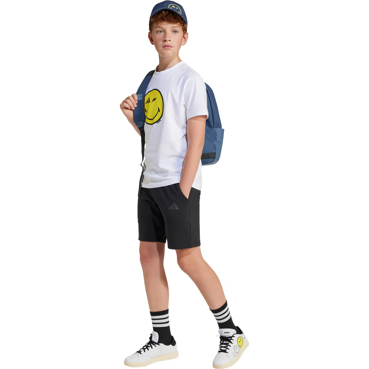 adidas X Smileyworld Graphics T-shirt Børn WHITE/CARBON/BYELLO/B