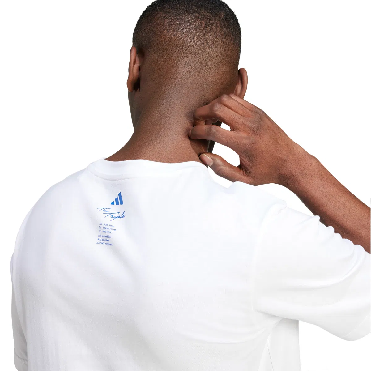 adidas Lounge Drink Graphic T-shirt  WHITE/PNKFUS/BLILIL/M