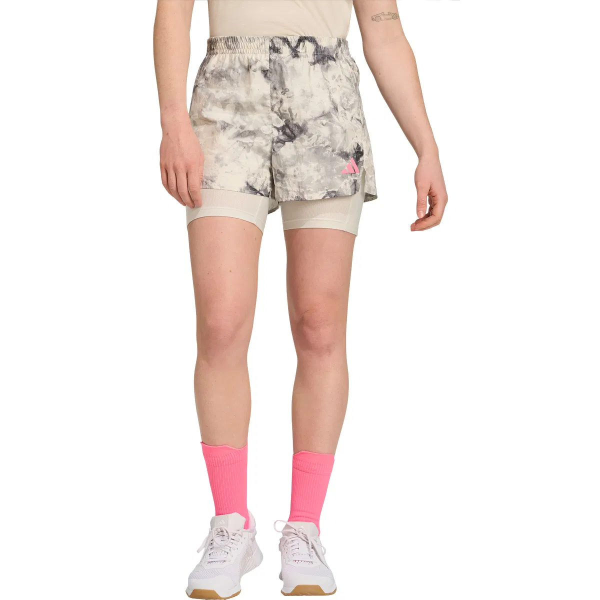 adidas Own The Run SD 2in1 Løbeshorts Dame Beige