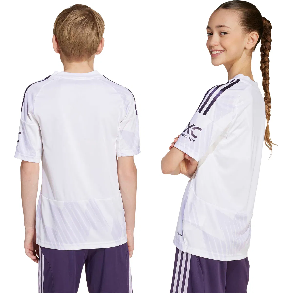 Manchester United FC utebanetrøye 25/26 Barn White