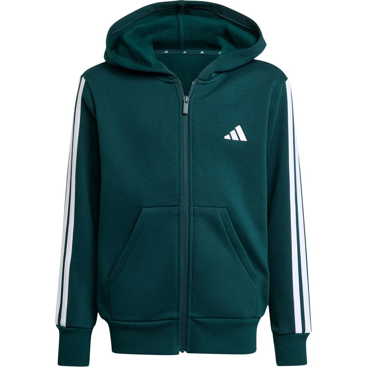 3-Stripes Full Zip Hettejakke Barn Green