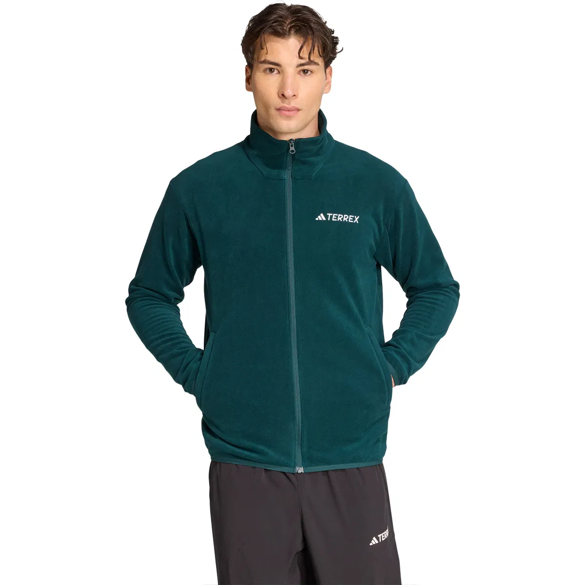 Terrex Multi Essentials Full Zip fleecegenser herre Green