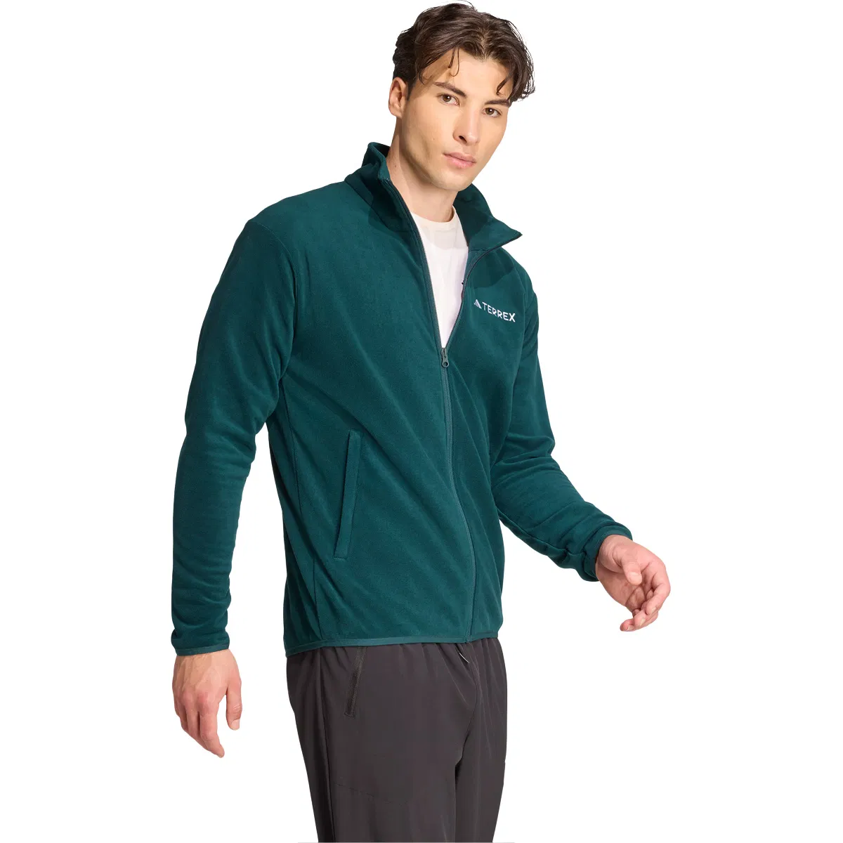 Terrex Multi Essentials Full Zip fleecegenser herre Green
