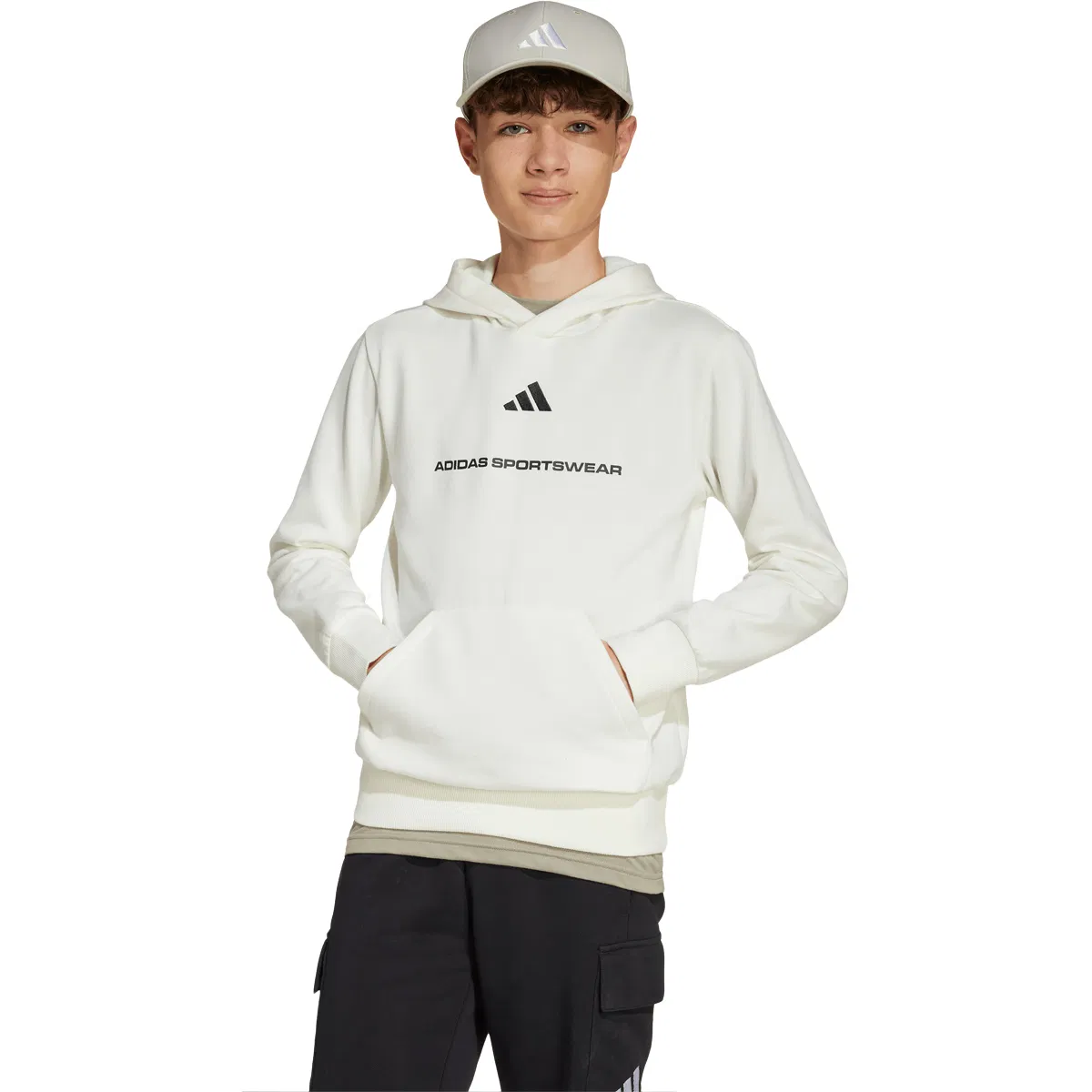 adidas B FL Hættetrøje Børn White