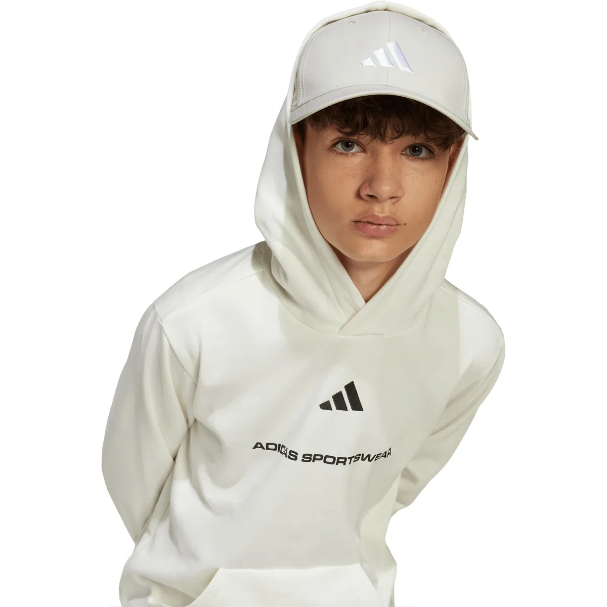 adidas B FL Hættetrøje Børn White