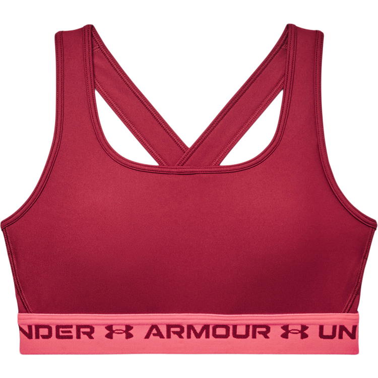 Under Armour Crossback Medium Support Sports BH Dame Particle Pink