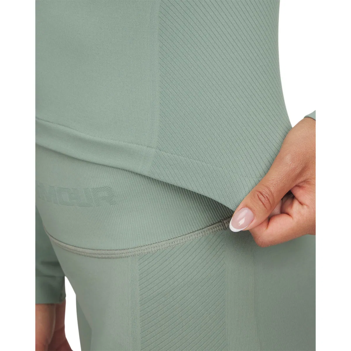 Under Armour Train Seamless Langermet Trenings T-skjorte Dame Silica Green