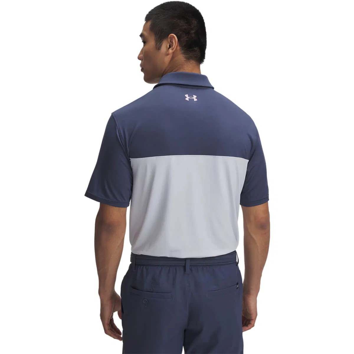 Under Armour T2G Color Block Golf Polo T-shirt Herre Downpour Gray
