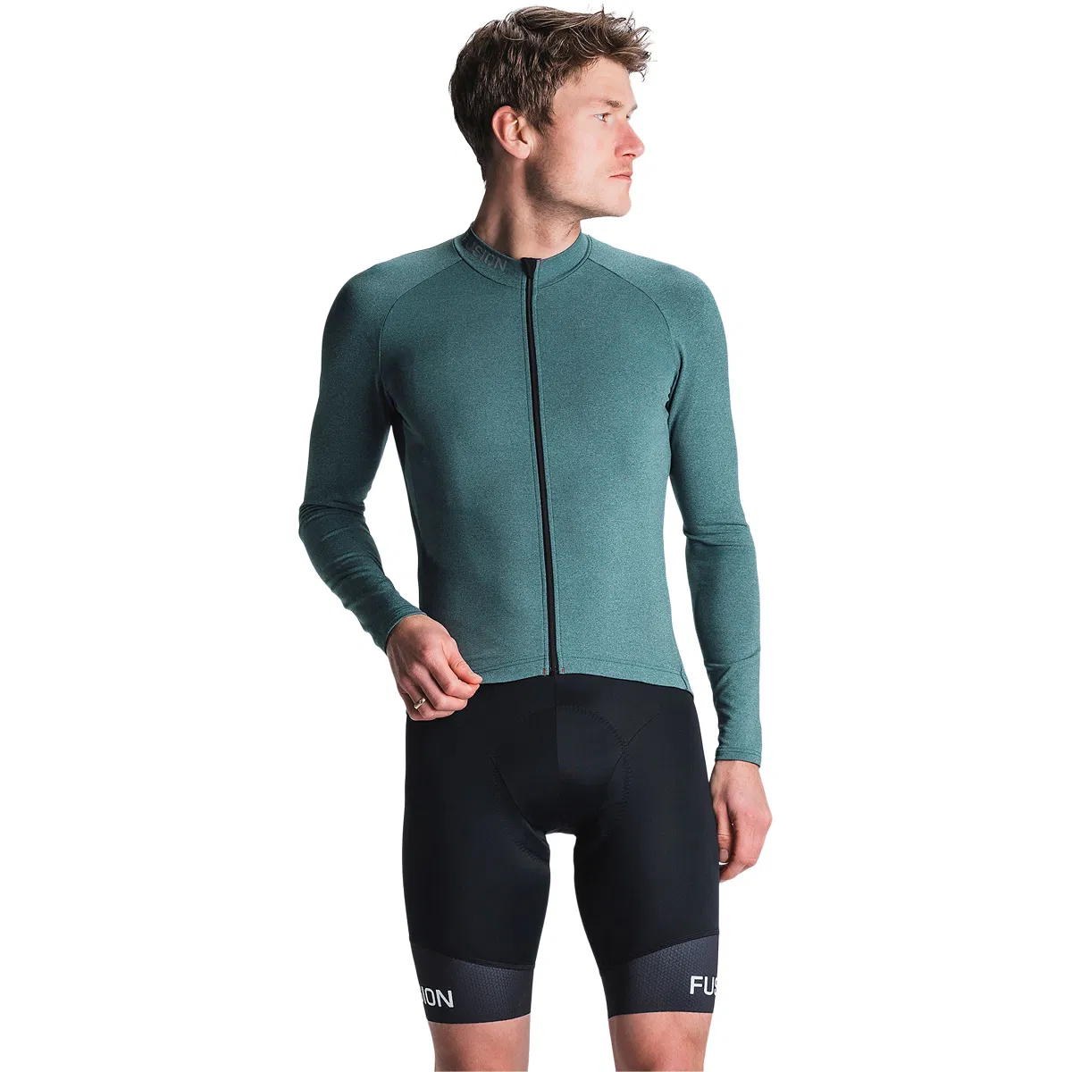 FUSION C3 Light Langærmet Cykeltrøje Unisex Green