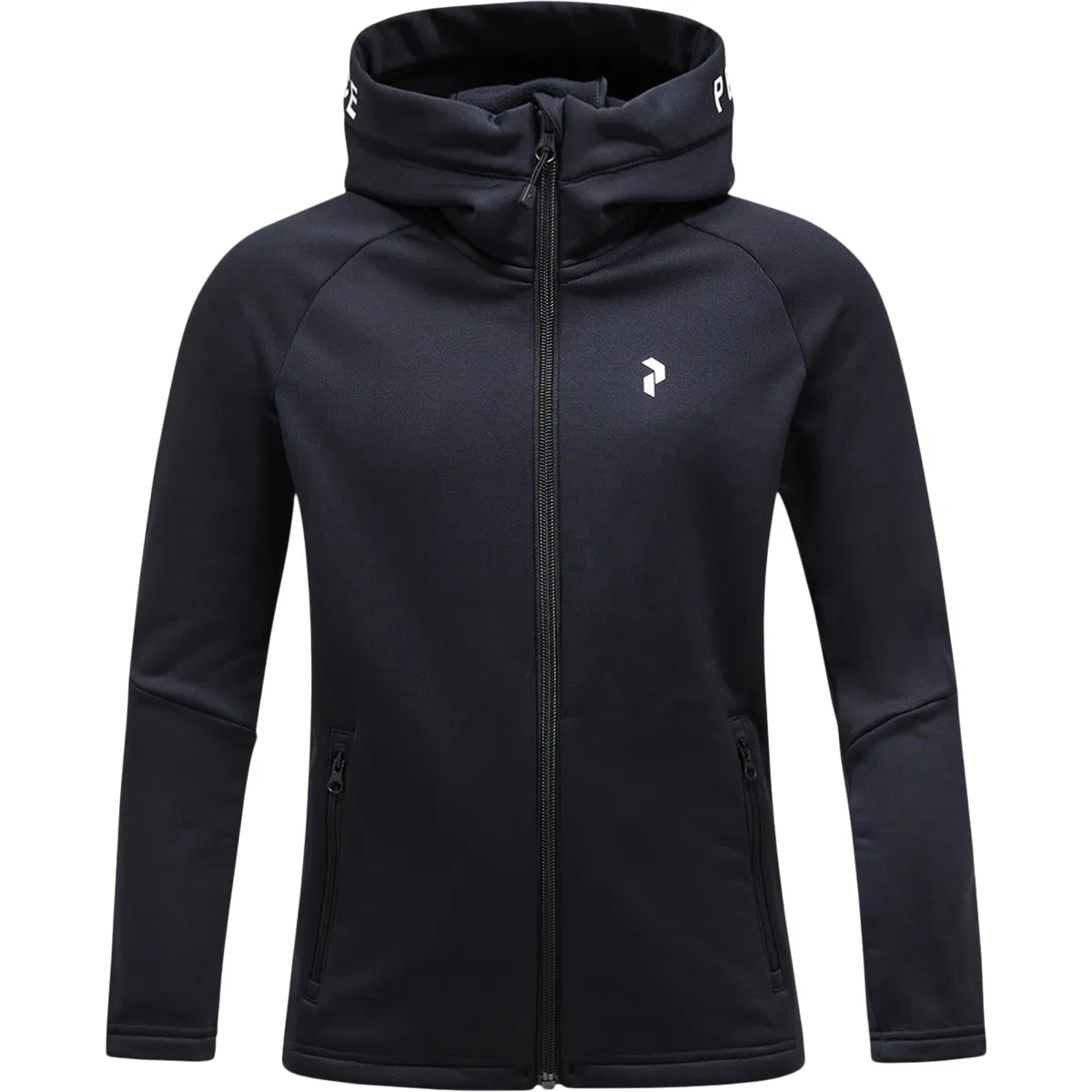 Peak Performance Rider Full Zip Hettegenser Barn BLACK