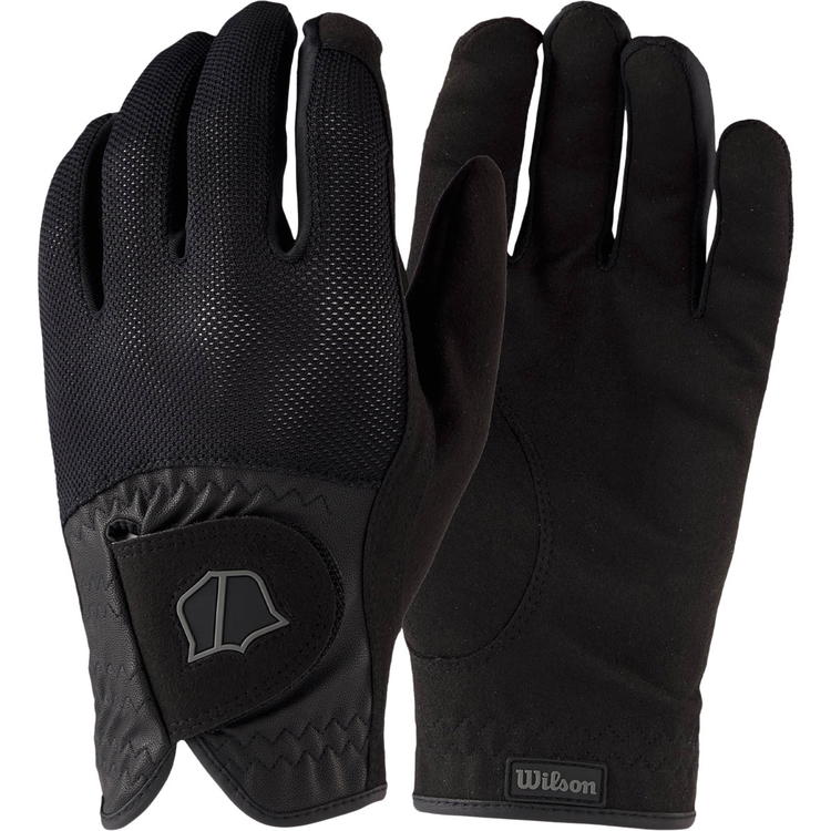 Wilson Rain Golfhandsker Herre Black