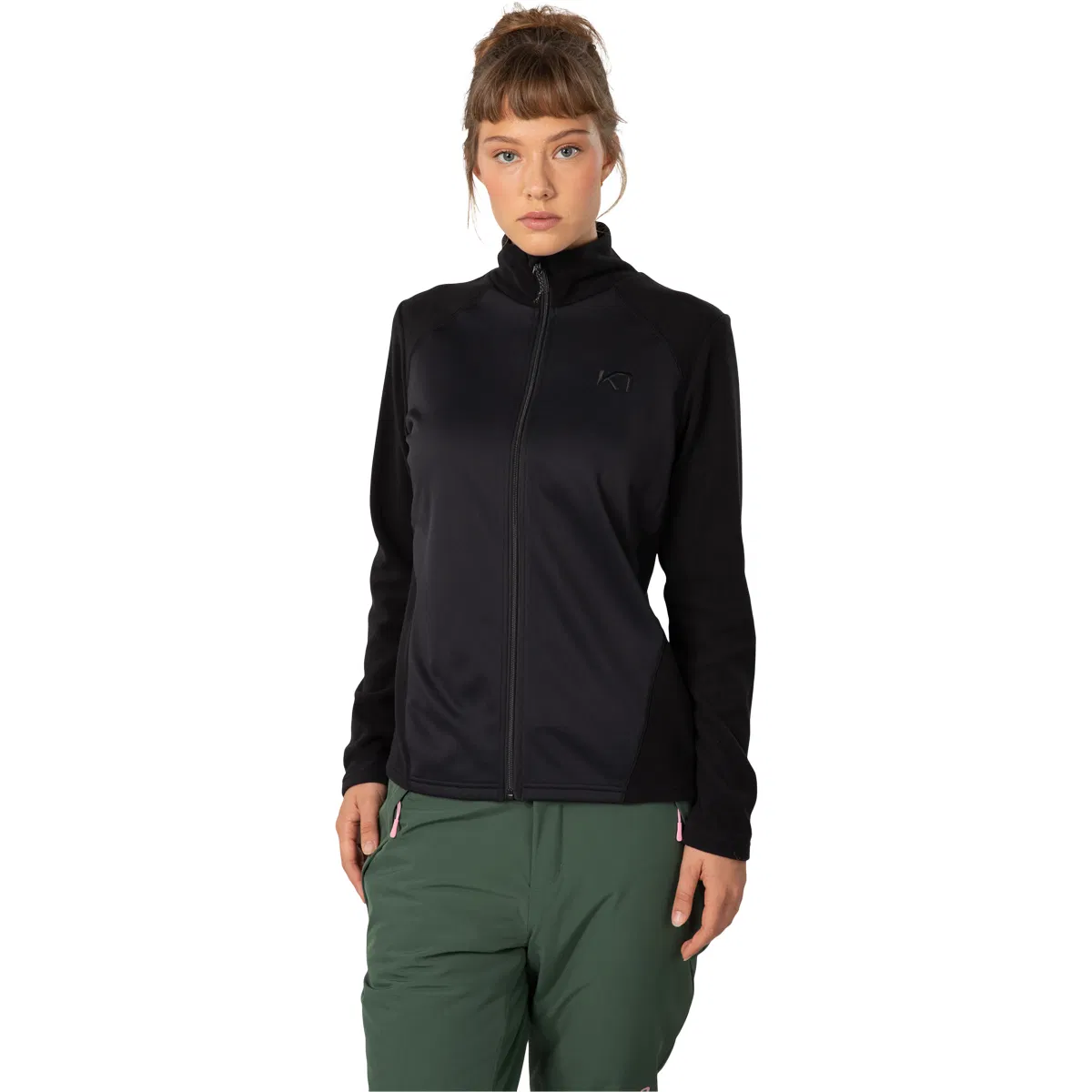 Kari Traa Kari Full Zip Fleecetrøje Dame Black