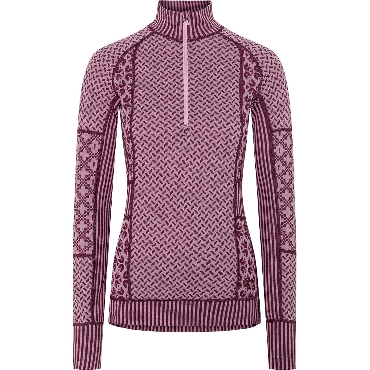 Kari Traa Smekker Half Zip Merino Uld Skiundertrøje Dame Lily