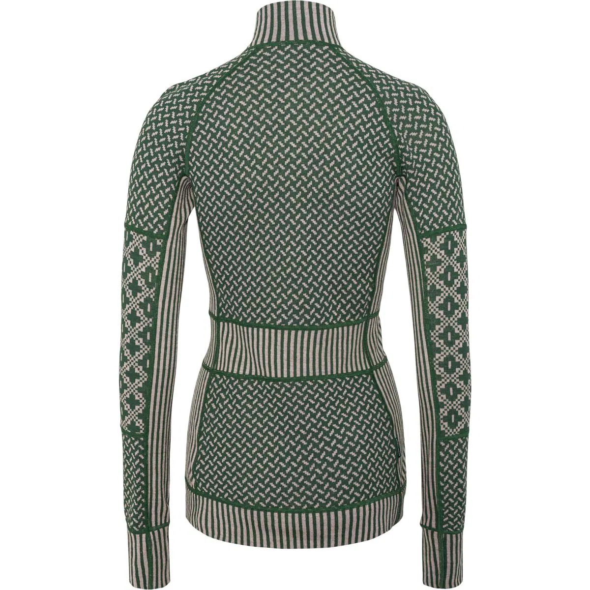 Kari Traa Smekker Half Zip Merino Uld Skiundertrøje Dame Thyme