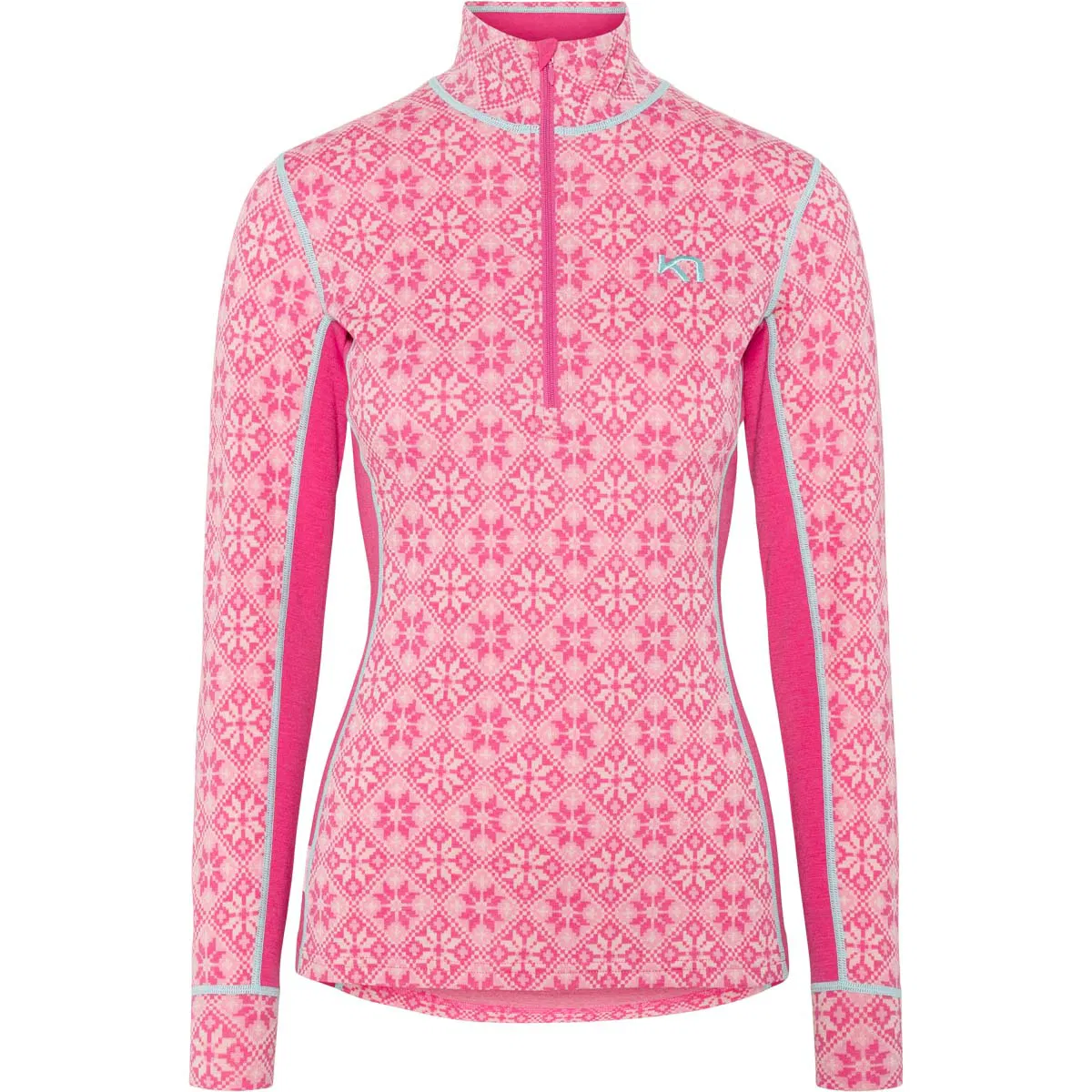 Kari Traa Rose Merinould Half Zip Skiundertrøje Dame Spink