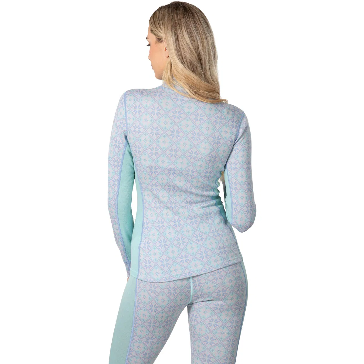 Kari Traa Rose Merinould Half Zip Skiundertrøje Dame Wave