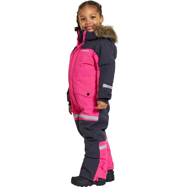 Didriksons Bjärven Flyverdragt Børn TRUE PINK
