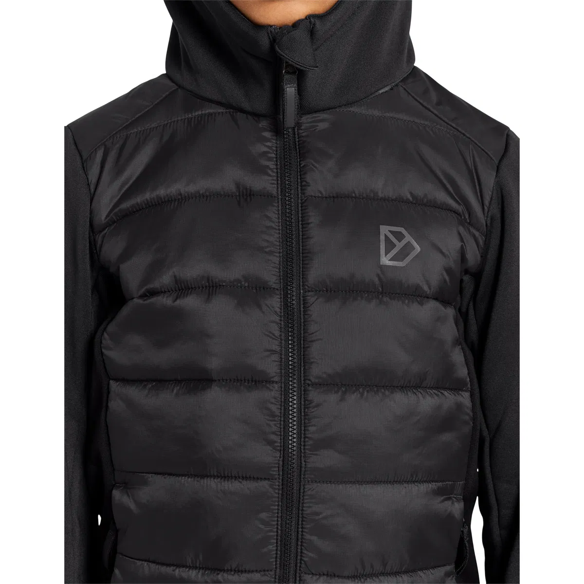 Didriksons Kapris Full Zip 2 Hybrid Jakke Barn BLACK