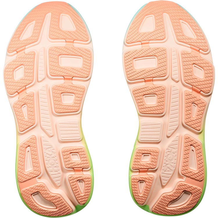 HOKA Bondi 9 Løbesko Dame FROST / PALE TANGERINE