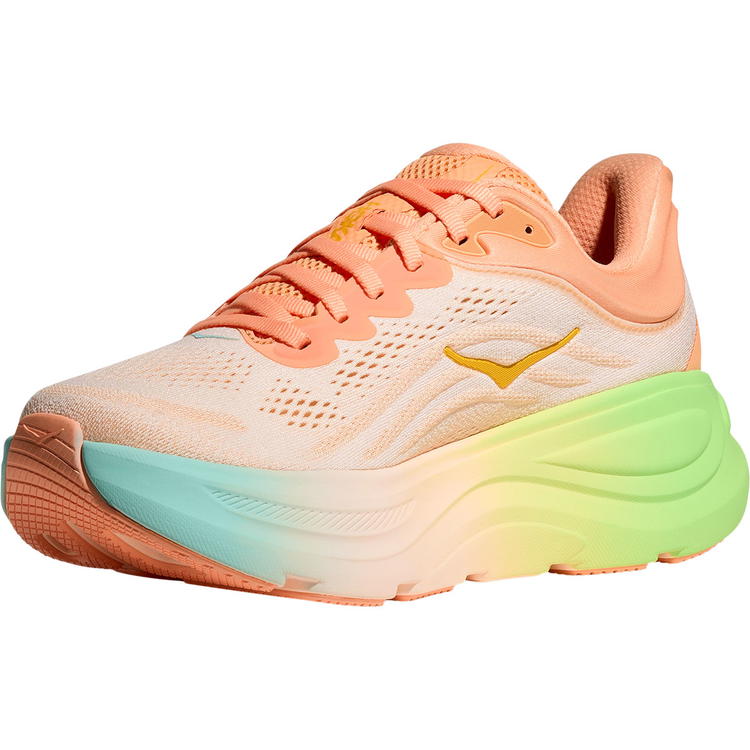 HOKA Bondi 9 Løbesko Dame FROST / PALE TANGERINE