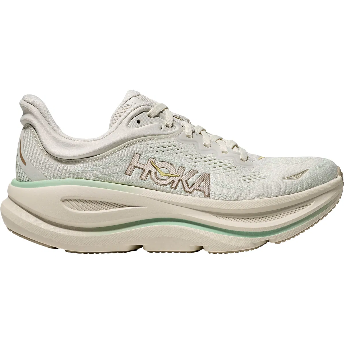 HOKA Bondi 9 Løbesko Dame Beige