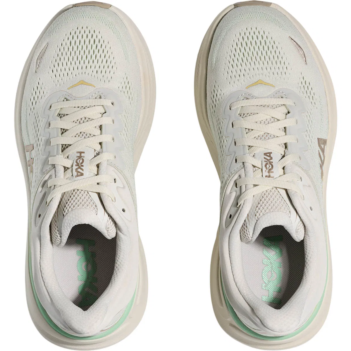 HOKA Bondi 9 Løbesko Dame Beige