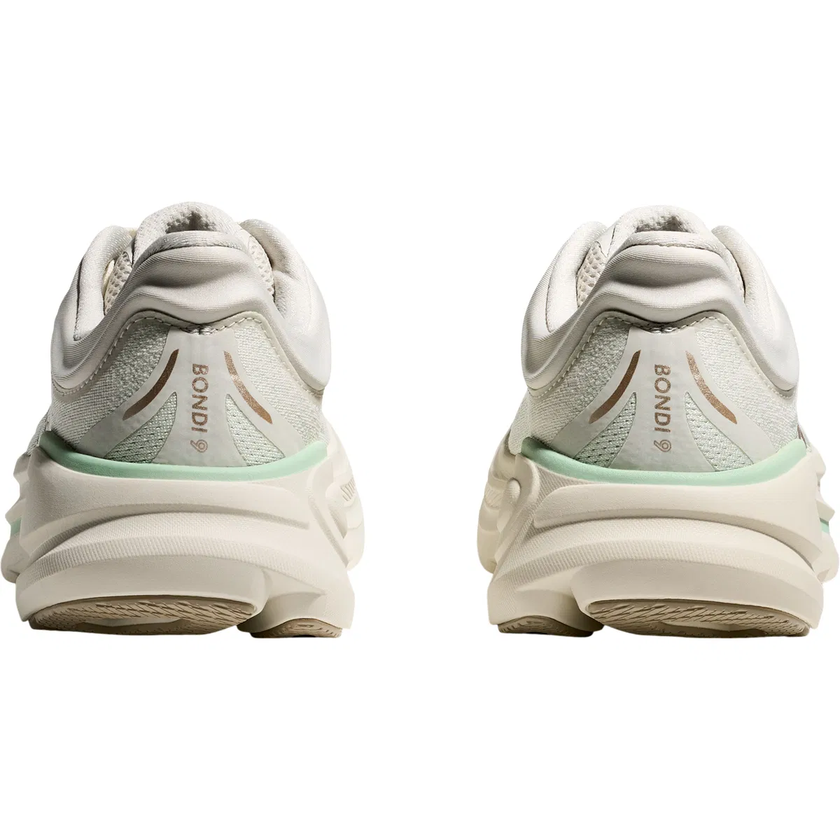 HOKA Bondi 9 Løbesko Dame Beige