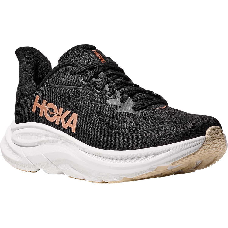 HOKA Clifton 10 Løbesko Dame BLACK / ROSE GOLD