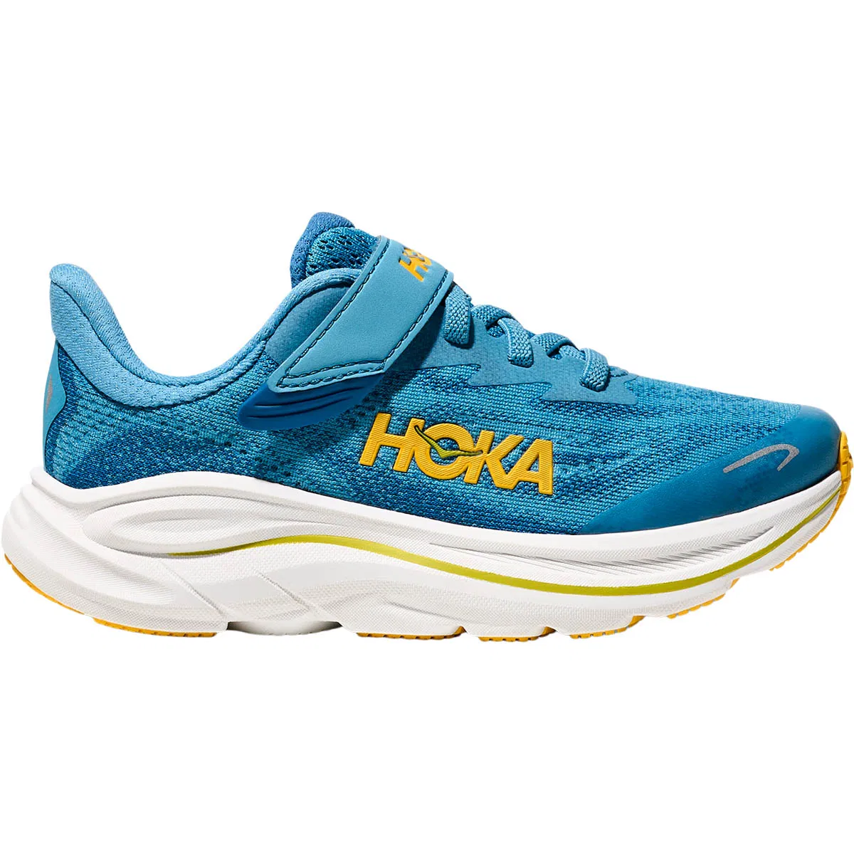 HOKA Clifton 10 Velcro Løbesko Børn Blue